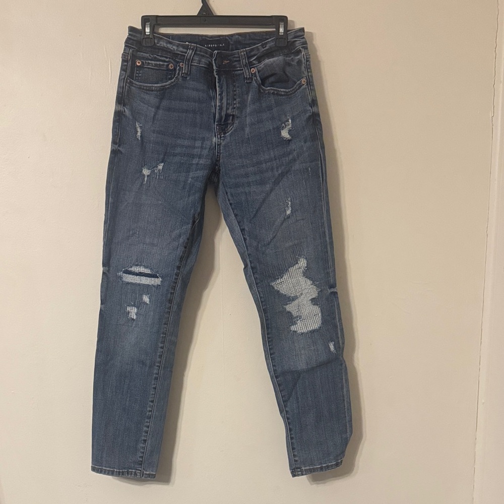 Aeropostale Men's Slim Fit Distressed Denim Jeans